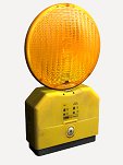 Feu de balisage intermittent pour signalisation, de couleur ambre, avec lampe Súper Led, avec support métallique
